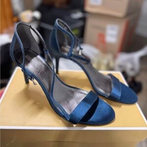 Michael Kors Blue Satin Heels